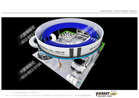 捷星新能源廣州汽車展特裝展臺設計