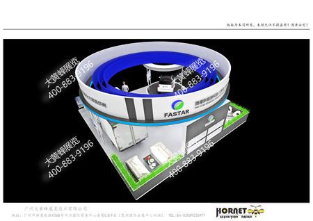 捷星新能源廣州汽車展特裝展臺設計