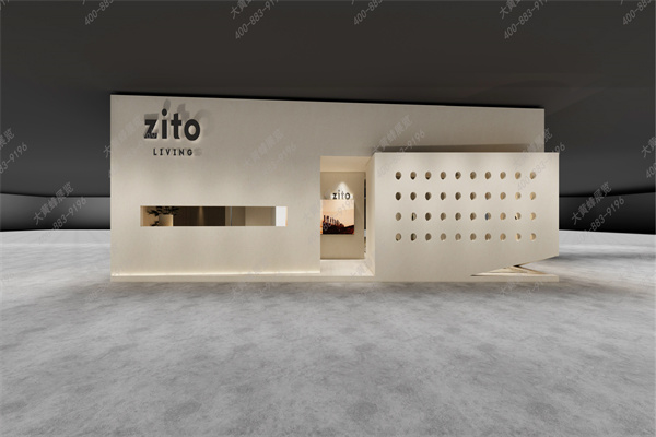 上海家具展以膠囊為靈感的展臺設(shè)計搭建案例